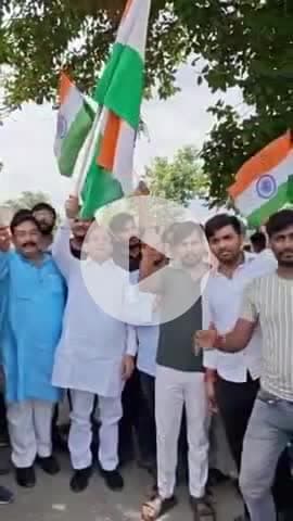 जयसिंहपुर: मोतिगरपुर में निकली 9 किमी लंबी तिरंगा यात्रा, विधायक राज प्रसाद ने दिखाई हरी झंडी