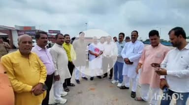 एत्मादपुर: बीजेपी के राष्ट्रीय महामंत्री सुनील बंसल आगरा पहुंचे, खंदौली व रहनकला टोल पर हुआ भव्य स्वागत