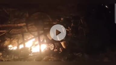 भीलवाड़ा: मालोला रोड पर कार ने बाइक को मारी टक्कर, विरोध करने पर कार में सवार लोगों ने बाइक में लगाई आग