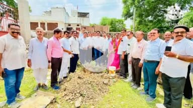 चित्तौड़गढ़: महाराणा कुम्भा सेवा संस्थान परिसर में विधायक चंद्रभान सिंह आक्या की मौजूदगी में 2 कक्षों का किया गया नींव पूजन