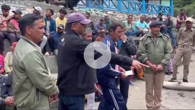 भटवाड़ी: जिला प्रशासन ने मुख्यमंत्री के निर्देश पर धराली में 98 आपदा प्रभावित परिवारों को 5-5 लाख सहायता राशि के चेक वितरित किए