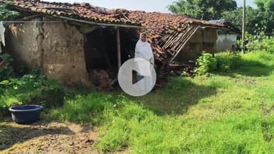 लोहरदगा: नवाडीह पंचायत में बारिश का कहर, दो गरीबों के घर गिरे, प्रशासन से मुआवजे की गुहार