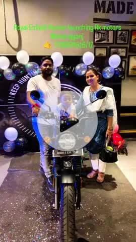Royal Enfield New hunter launching at RK Motors 😘 #royalenfield #royalenfieldhunter #hunter #riders #bike #maharajganj #pharenda #partwal #explore #follower #bollywood #war2 #hrithikroshan #ntr 
@roya