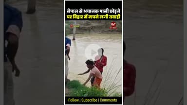 नेपाल में झमाझम बारिश से बिहार में बाढ़ की तबाही शुरु #biharflood #nepalflood #gangaflood