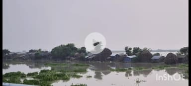 आलमनगर: आलमनगर में बाढ़ का पानी फैलने से स्थिति भयावह, निचले इलाकों से पलायन को मजबूर हुए लोग