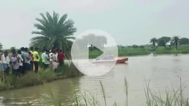 घाटमपुर: बंबूराहा में नोन नदी के रपटा पुल पर दिनभर चले सर्च ऑपरेशन के बाद मिला साले का शव