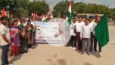 मारवाड़ जंक्शन: मारवाड़जंक्शन पंचायत समिति से उपखंड अधिकारी के नेतृत्व में तिरंगा रैली निकाली गई, सभी विद्यालयों के छात्रों ने लिया हिस्सा