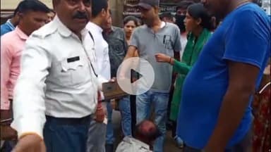 सिटी कोतवाली चौक में पुलिसकर्मी की दबंगई, रिक्शावाले को धक्का देकर गिराया, सिर फटा