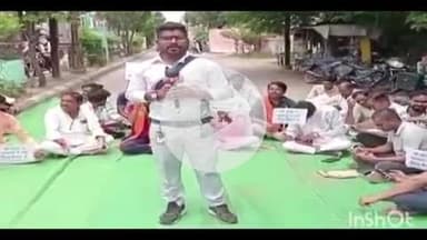 नरसिंहगढ़: गो हत्या के विरोध में सर्व हिंदू समाज द्वारा धरना प्रदर्शन