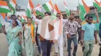 आज 12 अगस्त मंगलवार को सोनहत ब्लाक में तिरंगा यात्रा निकला गया