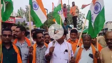 कोटा: मंगलवार को धर्म नगरी रतनपुर में निकाली गई भव्य तिरंगा यात्रा