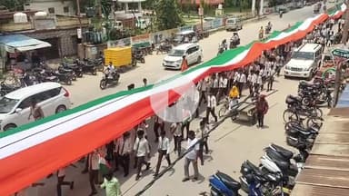 मड़ियाहू: रामपुर में भाजपा द्वारा निकाली गई भव्य तिरंगा यात्रा