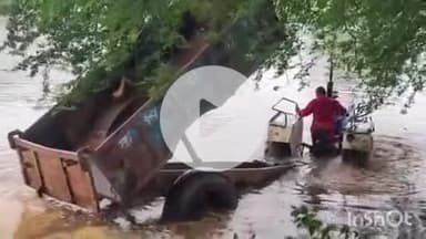 ब्यौहारी: ब्यौहारी के साखी गांव में रेत माफिया का तांडव, तहसीलदार से अभद्रता और तालाब में रेत खाली कराई