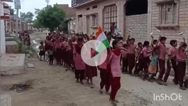 रोहट: रोहट के देवान गांव में हर घर तिरंगा अभियान के तहत स्कूली बच्चों ने निकाली रैली, ग्रामीणों को किया जागरूक