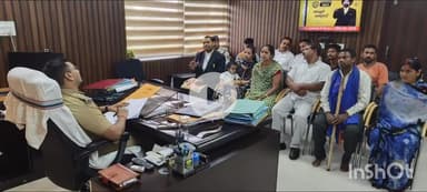 बेगूसराय: कार्यालय कक्ष में डीआईजी ने लगाया जनता दरबार, सुनी 8 फरियादियों की फरियाद