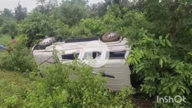 बटियागढ़: बटियागढ़-बकस्वाहा मार्ग पर बोलेरो पलटी, 1 महिला घायल, अस्पताल में भर्ती