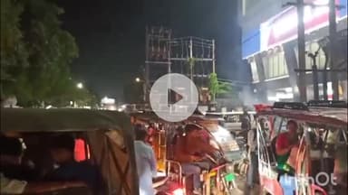 एमजी रोड विशाल मेगा मार्ट के सामने लगा लंबा जाम, वाहन चालक और आम लोग परेशान