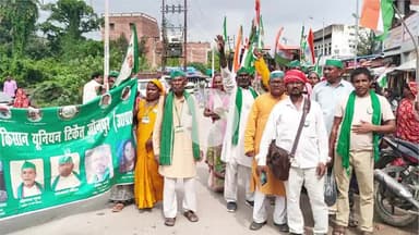 मड़ियाहू: भारतीय किसान यूनियन ने निकाली रैली