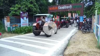 13 अगस्त 2025 को तिरंगा ट्रैक्टर यात्रा बागपत कलेक्ट्रेट में