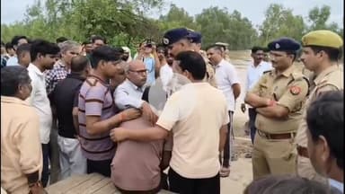 ठाकुरद्वारा: गांव चटकाली में सिपाही बाढ़ में बह गया, रात में गश्त पर निकला था; मछली का जाल पैर में फंसा