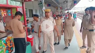 चूरू: चूरू रेलवे स्टेशन पर रेलवे पुलिस ने चलाया सर्च अभियान