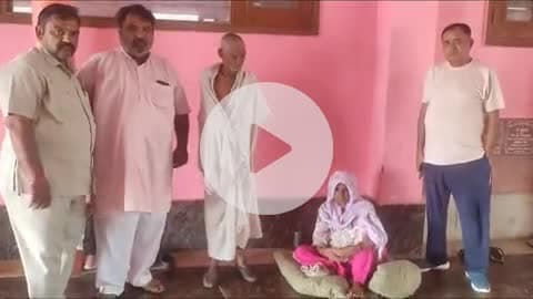 मुलाना: माता बाला सुंदरी मंदिर मुलाना में एक बुजुर्ग दंपत्ति पहुंचा, अपनी पहचान बताने में असमर्थ