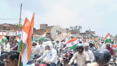 मड़ियाहू: रामपुर में 'हर घर तिरंगा' अभियान के तहत भव्य तिरंगा यात्रा का आयोजन