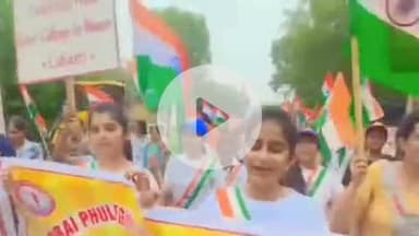 लोहारू: एसडीएम मनोज दलाल के मार्गदर्शन में स्वतंत्रता दिवस की पूर्व संध्या पर उपमंडल प्रशासन ने निकाली तिरंगा यात्रा