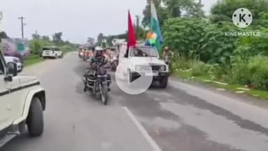 बगहा: बगहा में निकाली गई तिरंगा यात्रा