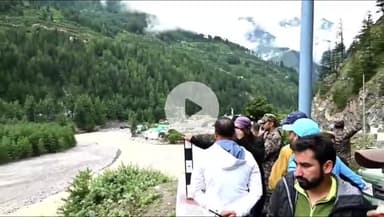 भटवाड़ी: डीएम प्रशांत आर्य ने हर्षिल क्षेत्र में बनी अस्थायी झील का स्थलीय निरीक्षण कर जायजा लिया