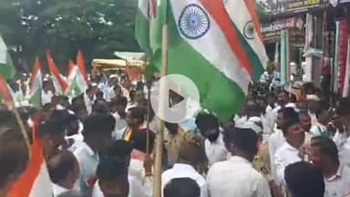 भोकरदन: छत्रपती शिवाजी महाराज चौकात तिरंगा रॅलीमध्ये माजी केंद्री रेल्वे राज्यमंत्री रावसाहेब दानवे यांनी लावली उपस्थिती