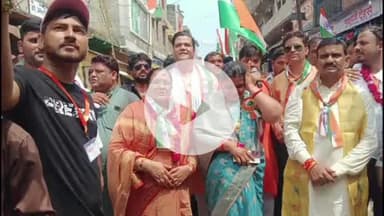 फतेहाबाद: फतेहाबाद में स्वतंत्रता दिवस के अवसर पर पूर्व विधायक जितेंद्र वर्मा के नेतृत्व में निकाली गई तिरंगा यात्रा और बाइक रैली