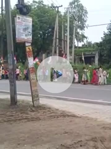 15 अगस्त पर कैलाशनगर के प्राइमरी स्कूल के बच्चों का प्रोग्राम.