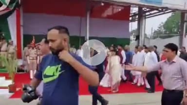 करनाल: अनाज मंडी में डिप्टी स्पीकर श्री कृष्णा मिड ने फहराया तिरंगा, परेड को दी सलामी