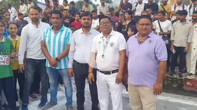 रामपुर: गांधी समाधि पर 79वें स्वतंत्रता दिवस के उपलक्ष्य में खेल विभाग ने किया क्रॉस कंट्री रेस का आयोजन