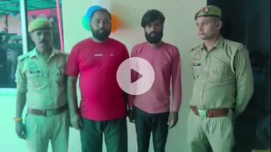 अमरोहा: अमरोहा देहात पुलिस ने अलग-अलग स्थानों से मारपीट, गाली-गलौज और तमंचे के मामले में फरार दो आरोपियों को किया गिरफ्तार