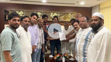 नूह: जिले में चल रहे बुचड़खानों के विरोध में संयुक्त संघर्ष समिति ने सांसद राव इंद्रजीत को ज्ञापन सौंपा