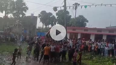 उदवंत नगर: चौकीपुर में दही-हांडी महोत्सव: गोविंदाओं की टोली ने जीता सबका दिल