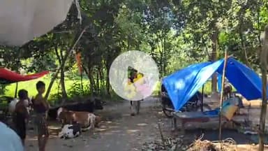 बेगूसराय: बेगूसराय में बाढ़ से लोग बेहाल, घर छोड़कर बगीचे में रहने को मजबूर