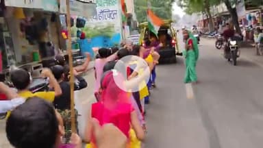 Tiranga Yatra by kids of Adarsh Play School Loharu Ph 7282009400