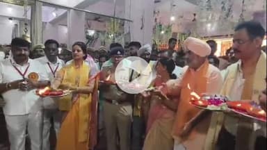 अमरोहा: रामडोल शोभा यात्रा में भाजपा नेताओं व अमरोहा प्रशासन ने मंदिर में की आरती, मुस्लिम समुदाय शोभायात्रा का करेंगे स्वागत