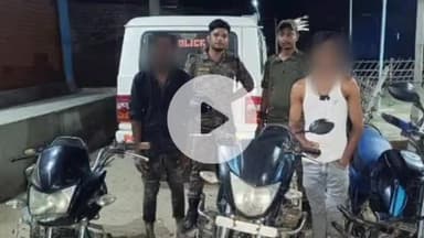 परिहार: कन्हवा: पुलिस ने चोरी की तीन बाइक के साथ दो चोरों को किया गिरफ्तार