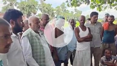 नूरसराय: धरमपुर गांव में ग्रामीण विकास मंत्री ने आपदा पीड़ित परिवार को ₹4 लाख 20 हजार का चेक दिया