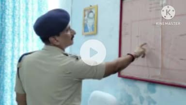 बगहा: बगहा एसपी ने किया थाने का निरीक्षण