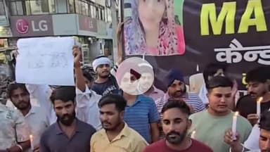 करनाल: करनाल के कमेटी चौक पर इनेलो ने मनीषा को न्याय दिलाने की मांग के साथ कैंडल मार्च निकाला