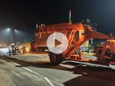 गभाना: हाइवे पर गांव भरतरी के पास ट्रैक्टर-ट्रॉली और ट्रक की भिड़ंत, चार लोग हुए घायल