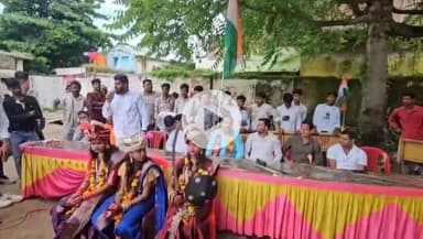 बटियागढ़: वीरांगना रानी अवंतीबाई जी की जयंती पर गढोला से निकाली गई तिरंगा यात्रा