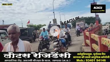 कल हुए,ओवरब्रिज पर प्रदर्शन के बाद आज भर दिए प्रशासन ने ब्रिज के गड्ढे