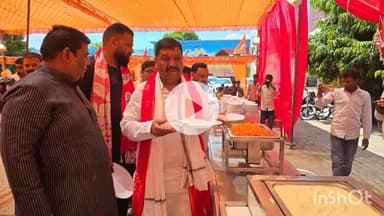 नवाबगंज: नगर पालिका में बर्फानीश्वर महादेव का भंडारा: 50 हजार श्रद्धालुओं ने लिया प्रसाद, अमरनाथ से लाए प्रसाद से बना भोजन