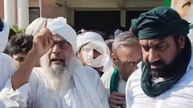 नूह: मुआवज़े की मांगों को लेकर धरने पर बैठे किसानों ने आंदोलन में शामिल होने के लिए गांव-गांव दिया निमंत्रण